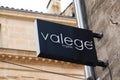 Bordeaux , Aquitaine / France - 06 14 2020 : valege logo shop sign of store group distribution for women lingerie and underwear