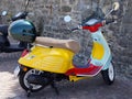 Vespa scooter multicolored in special serie colorful limited edition motorbike Italian