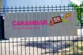 Vichy carambar logo and sign candy on manufacturer factory entrance make mint candies