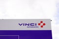 Vinci logo brand and sign text of French concessions and construction company Highways