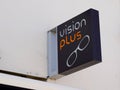 Vision plus logo brand view shop sign text seeing more of store medic Optician glasses
