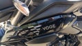 Voge motorcycle text brand premium and sign logo Loncin factory from China in