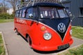 Volkswagen black and red samba car windows Type 2 vw bulli Transporter Bus