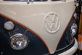 Volkswagen front logo brand and text sign samba windows Type 2 vw bulli Transporter