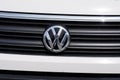 Volkswagen front VW brand text and logo sign car grill german automobile manufacturer