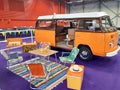 Volkswagen Type 2 Minibus Classic VW Camper Van made by westfalia in showroom for