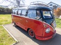 Volkswagen Type 2 15 windows vw bulli Transporter black red Old vintage retro classic