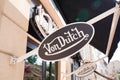 Von Dutch official dealer logo text and brand sign entrance facade American