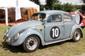 Vw beetle ancient retro bug Volkswagen beetle vintage car racing vehicle with marchal