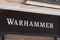 Warhammer text sign and logo brand shop signage specialist retailers of fantasy board