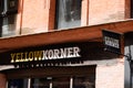 YellowKorner logo sign and brand text Yellow Korner shop of limited edition art