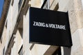 Zadig et Voltaire logo brand and text sign shop front facade luxury fashion clothing