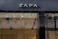 zapa logo and sign text front facade entrance store fashion brand clothes shop