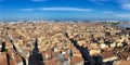 Bordeaux city panorama from St Michel tower