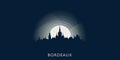 Bordeaux cityscape skyline city vector banner