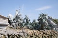 Bordeaux fountain of the Girondins monument bronze horses place des Quinconces gironde France