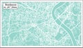 Bordeaux France City Map in Retro Style. Royalty Free Stock Photo