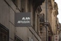 Alain Afflelou Logo in front of their shop for Bordeaux.