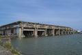 Bordeaux, France - 27 March, 2022, View of the bombproof World War 2 German submarine base