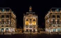 Bordeaux, France, 10 may 2018 - Tourists visiting the Place de l Royalty Free Stock Photo