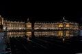 Bordeaux, France, 10 may 2018 - Tourists visiting the Place de l Royalty Free Stock Photo