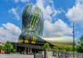 BORDEAUX, FRANCE - MAY 18, 2018: View of the modern wine museum La Cite du Vin