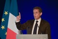 BORDEAUX, FRANCE - NOVEMBER 22, 2014 : Political meeting of the former President of the Republic, Nicolas Sarkozy in