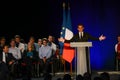 BORDEAUX, FRANCE - NOVEMBER 22, 2014 : Political meeting of the former President of the Republic, Nicolas Sarkozy in