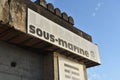 Bordeaux, France - View of the bombproof World War 2 German submarine base and pen in the Bacalan waterfront