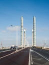 BORDEAUX, GIRONDE/FRANCE - SEPTEMBER 19 : New Lift Bridge Jacques Chaban-Delmas Spanning the River Garonne at Bordeaux on