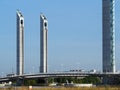 BORDEAUX, GIRONDE/FRANCE - SEPTEMBER 19 : New Lift Bridge Jacques Chaban-Delmas Spanning the River Garonne at Bordeaux on