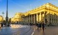 Grand Theater of Bordeaux late afternoon in Bordeaux in New Aquitaine, France