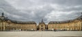 Place de la Bourse and the Fountain of the Three Graces, in Bordeaux, Gironde, Nouvelle Aquitaine, France Royalty Free Stock Photo
