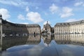 Bordeaux miroir fountain. Royalty Free Stock Photo