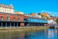 Bordeaux quay at Avon in English town Bristol Royalty Free Stock Photo