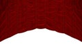 Bordeaux Red Curtain isolated