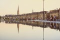 Bordeaux water mirror full of people having fun in the water Royalty Free Stock Photo