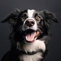 Border collie aussie pup collie mouth