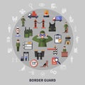 Border Guard Concept Royalty Free Stock Photo