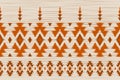 Border ethnic ikat pattern art. Fabric American, mexican style. Geometric striped native