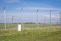 Border fence between Rastina Serbia & Bacsszentgyorgy Hungary. This border wall was built in 2015 to stop the incoming refugee