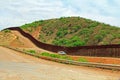 Border Fence Separating the US from Mexico Near Nogales, Arizona Royalty Free Stock Photo