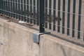 Border: the fence with stainless steel electro-welded metal grid.