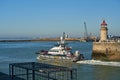 Border Force vessel leaving the Ramsgate Harbour.