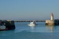 Border Force vessel leaving the Ramsgate Harbour.