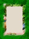 Border: Green Boy Royalty Free Stock Photo