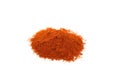 border of ground paprika