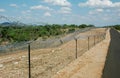 Border high security fence Royalty Free Stock Photo