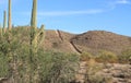 US - Mexican Border in Sonoran Desert