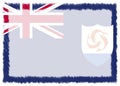 Border made with Anguilla national flag